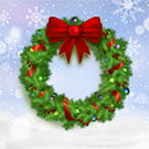 Новогодние украшения для сайта и портала в 1 клик (снег, гирлянда, украшения )